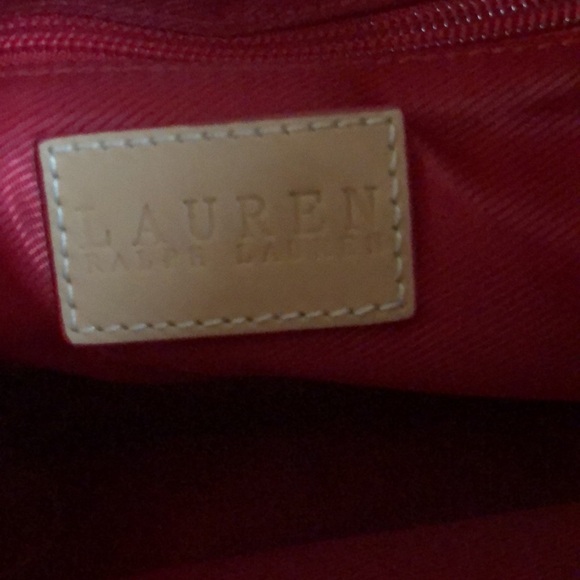 Ralph Lauren Pink and Tan Shoulder Bag - Picture 6 of 7